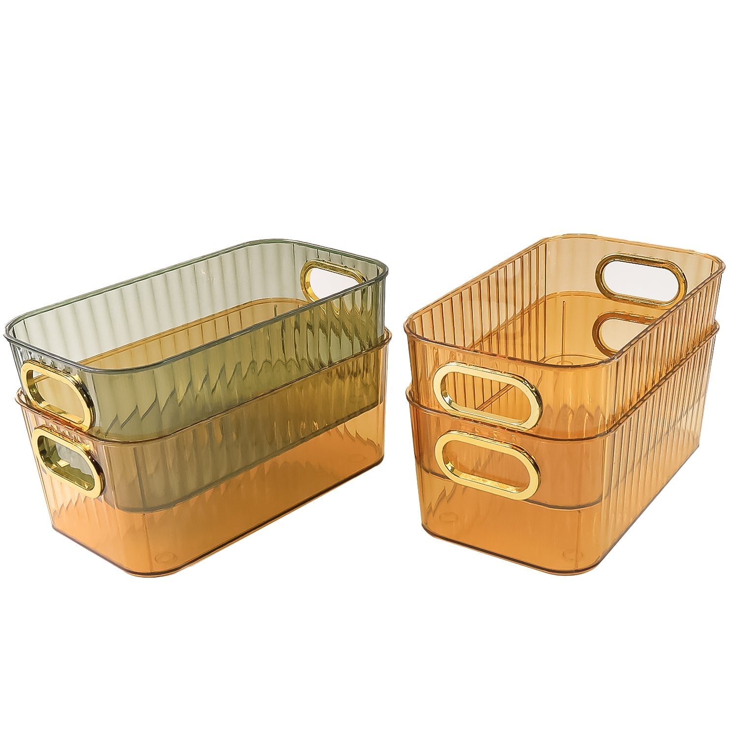 Clear Ribbed Storage Organizer Clear Ribbed Storage Organizer
